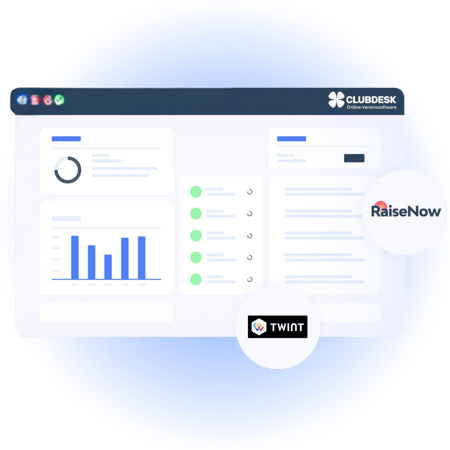 ClubDesk Integration RaiseNow TWINT
