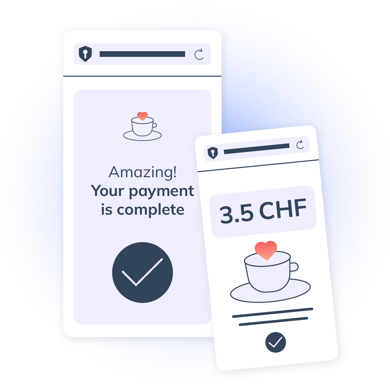 TWINT payment confirmation screen on a smartphone for fast and secure transactions TWINT payment confirmation screen on a smartphone for fast and secure transactions