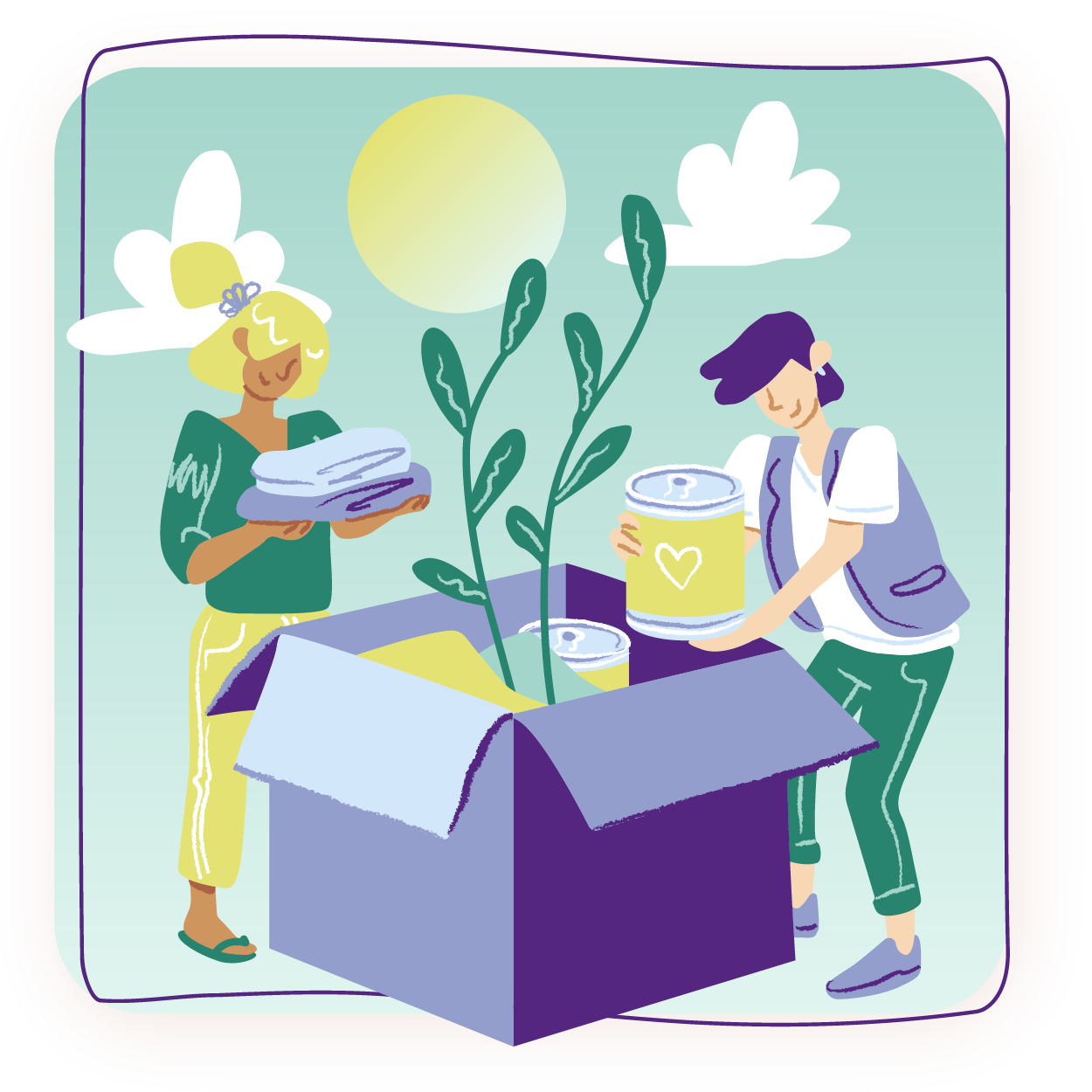 Illustration Community Fundraising Tweo People Illustration Community Fundraising Tweo People