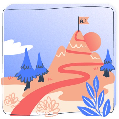 Illustration Vision Mission Success Story Header