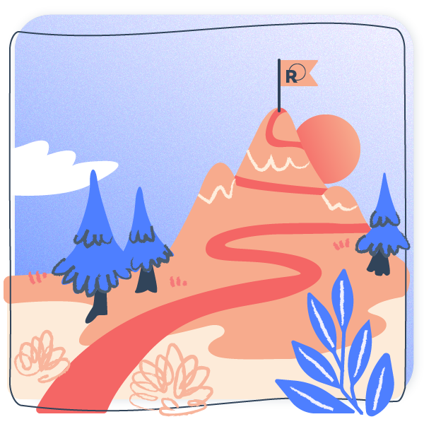 Illustration Vision Mission Success Story Header Illustration Vision Mission Success Story Header