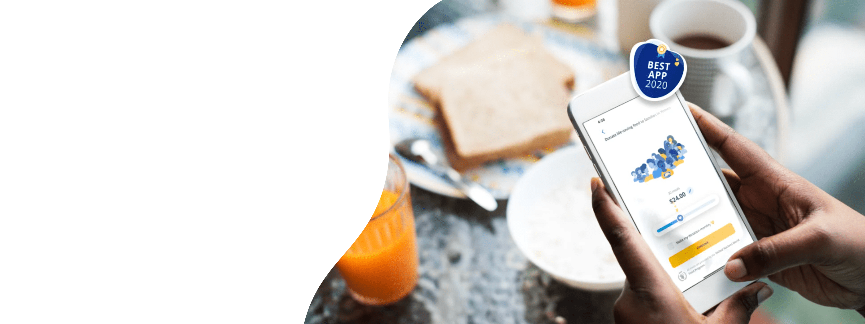 Share the Meal App - von der Website