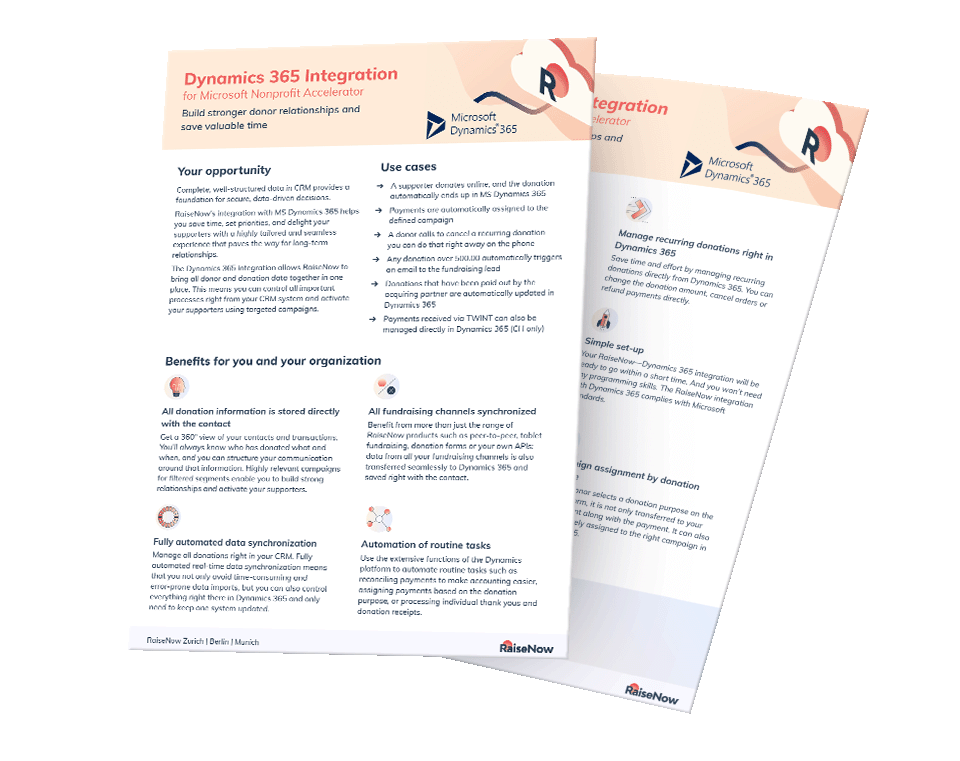 ��RaiseNow One Pager MS Dynamics 365 - FR